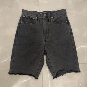 Madewell High Rise Gray Jorts